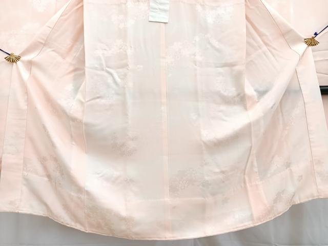 平和屋着物●振袖用長襦袢　舞桜文　正絹　逸品　BAAW2860yc