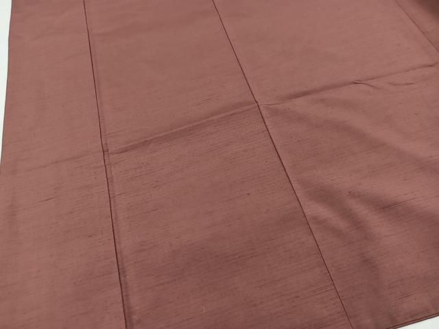 平和屋着物■上質な紬　蘇芳香色　正絹　逸品　BAAW2864yc