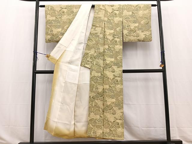 平和屋着物■上質な小紋　風景樹林文　正絹　逸品　BAAW2867yc