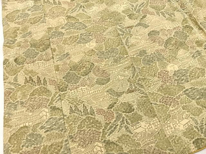 平和屋着物■上質な小紋　風景樹林文　正絹　逸品　BAAW2867yc