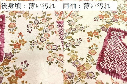 平和屋着物■上質な小紋　草花文　金彩　正絹　逸品　BAAW2870yc