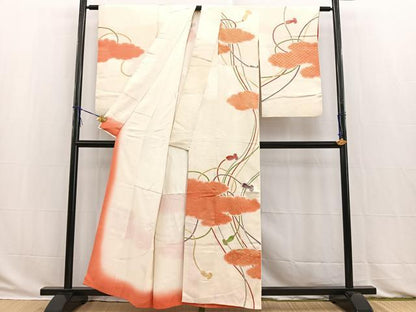 平和屋着物■訪問着 刺繍 雲重ね紐文 金彩 正絹 逸品 BAAW2871yc