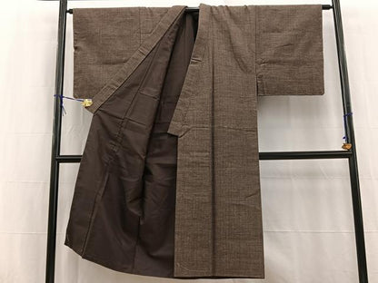 平和屋着物■男性　紬　霞文　正絹　逸品　BAAW2880yc