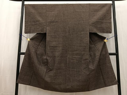 平和屋着物■男性　紬　霞文　正絹　逸品　BAAW2880yc