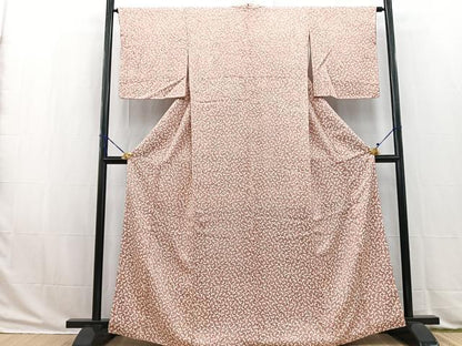 平和屋着物■上質な小紋　舞蝶文　正絹　逸品　BAAW2883yc