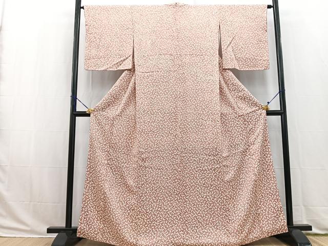 平和屋着物■上質な小紋　舞蝶文　正絹　逸品　BAAW2883yc