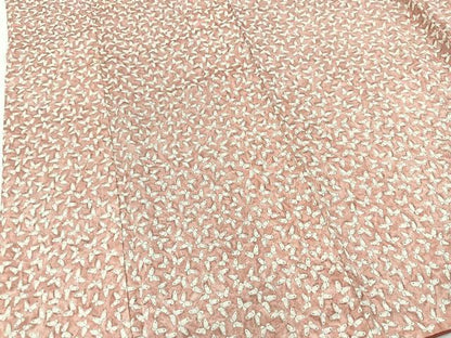 平和屋着物■上質な小紋　舞蝶文　正絹　逸品　BAAW2883yc