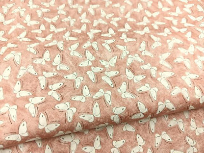 平和屋着物■上質な小紋　舞蝶文　正絹　逸品　BAAW2883yc