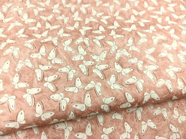 平和屋着物■上質な小紋　舞蝶文　正絹　逸品　BAAW2883yc