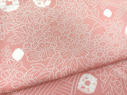 平和屋着物■上質な小紋　絞り　吉祥花文　正絹　逸品　BAAW2884yc