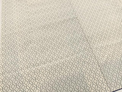 平和屋着物■上質な紬 ミューズ染色集 欧承 七宝文 反端付き 正絹 逸品 未使用 BAAW2892yc