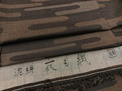 平和屋着物■上質な紬 作家物 泥絣 衣も織 エ霞文 反端付き 正絹 逸品 BAAW2894yc