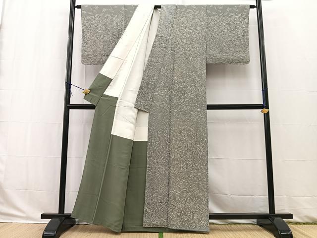 平和屋着物■訪問着　葉尽くし　正絹　逸品　BAAW2912yc