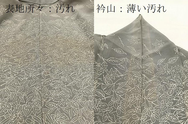 平和屋着物■訪問着　葉尽くし　正絹　逸品　BAAW2912yc