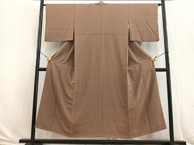平和屋着物■上質な小紋　幾何学文様　正絹　逸品　BAAW2924yc
