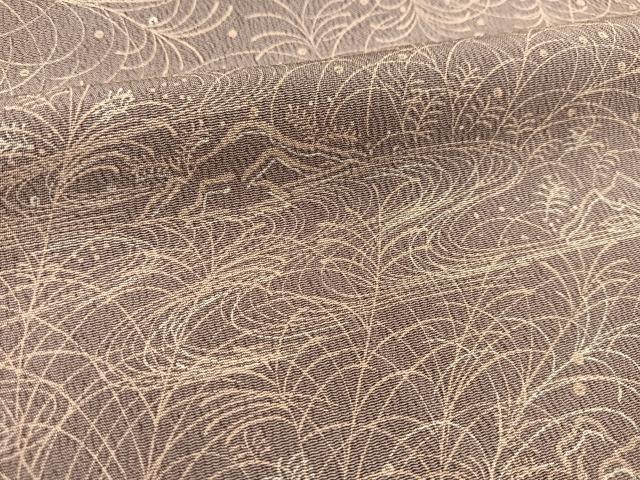 平和屋着物■上質な小紋　流水草葉文　正絹　逸品　未使用　BAAW2932yc