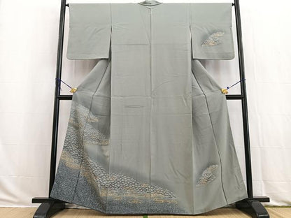 平和屋着物■訪問着　浜松文　暈し染め　金彩　正絹　逸品　BAAW2936yc