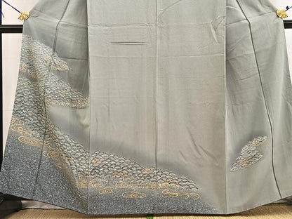 平和屋着物■訪問着　浜松文　暈し染め　金彩　正絹　逸品　BAAW2936yc