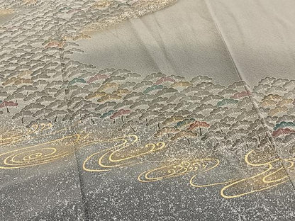 平和屋着物■訪問着　浜松文　暈し染め　金彩　正絹　逸品　BAAW2936yc