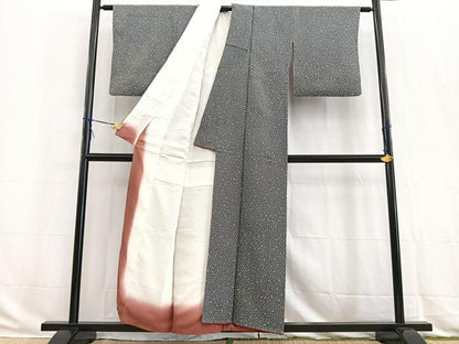平和屋着物■上質な小紋　成り物　鬼しぼ縮緬　正絹　逸品　BAAW2937yc