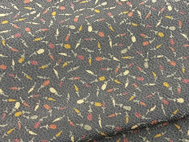 平和屋着物■上質な小紋　成り物　鬼しぼ縮緬　正絹　逸品　BAAW2937yc