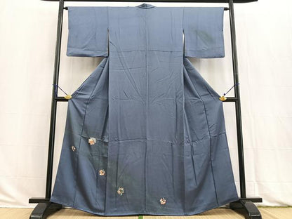 平和屋着物■訪問着　総刺繍　花丸文　暈し染め　正絹　逸品　BAAW2943yc