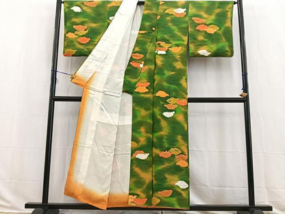 平和屋着物■上質な小紋 抽象文 暈し染め 正絹 逸品 BAAW2945yc