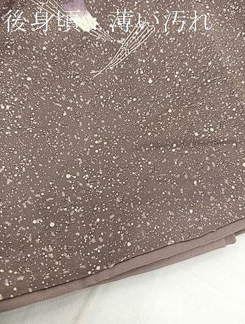 平和屋着物■訪問着　扇文　たたき染め　正絹　逸品　BAAW2947yc
