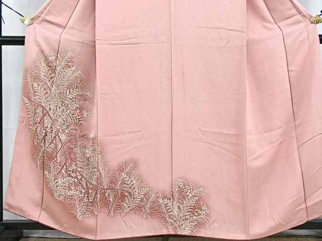 平和屋着物■訪問着　刺繍　籬花文　暈し染め　正絹　逸品　BAAW2953yc