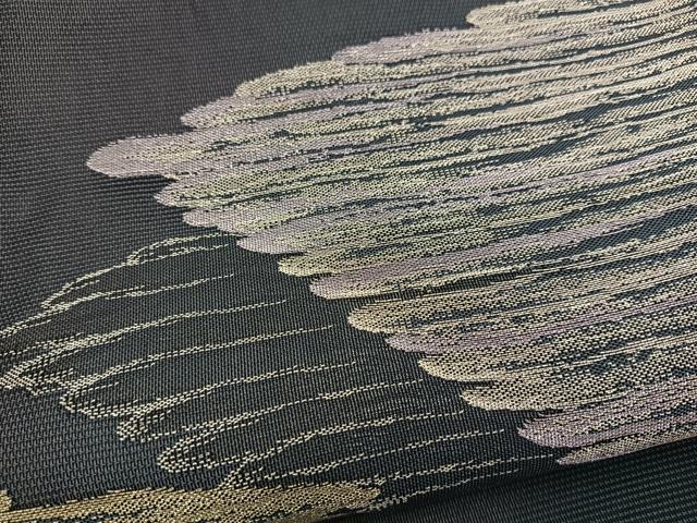 平和屋着物＊夏物 六通柄袋帯 抽象文 金銀彩 正絹 逸品 BAAW2957yc