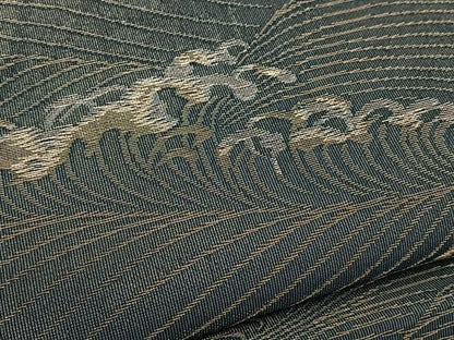平和屋着物＊夏物 六通柄袋帯 立波文 金銀糸 正絹 逸品 BAAW2958yc