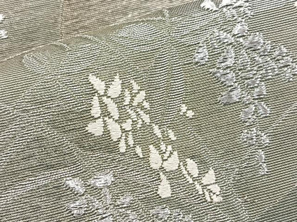 平和屋着物＊夏物 太鼓柄袋帯 唐織 秋草文 金銀糸 正絹 逸品 BAAW2961yc