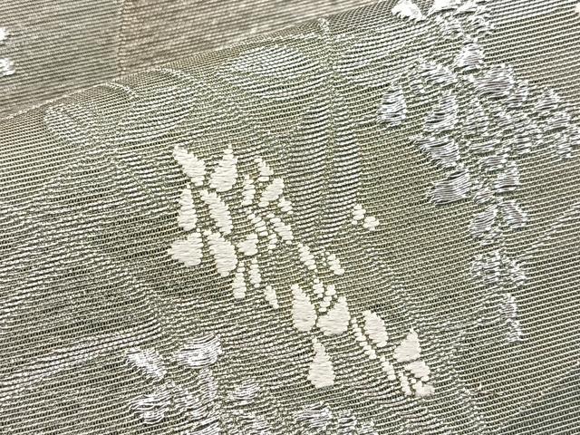平和屋着物＊夏物 太鼓柄袋帯 唐織 秋草文 金銀糸 正絹 逸品 BAAW2961yc