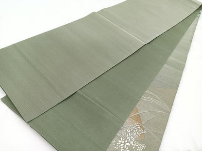 平和屋着物＊夏物 太鼓柄袋帯 唐織 秋草文 金銀糸 正絹 逸品 BAAW2961yc