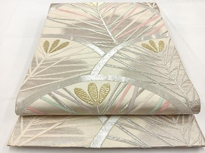 平和屋着物◎六通柄袋帯　唐織　松青海波　金銀糸　鈴乃屋扱い　正絹　逸品　BAAW2995yc