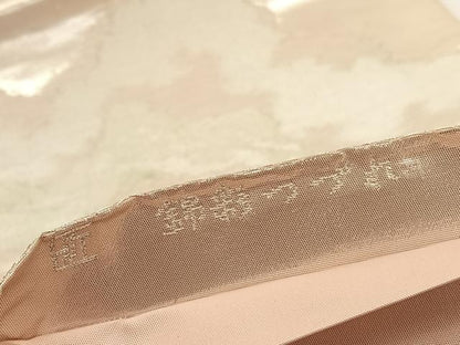 平和屋着物◎六通柄袋帯 錦彩つづれ 瑞雲 銀糸 正絹 逸品 BAAW3015hv