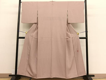 平和屋着物■中嶋まさひろ 蝋彩染作家　小紋　霞文　たたき染め　正絹　逸品　BAAW3190hv