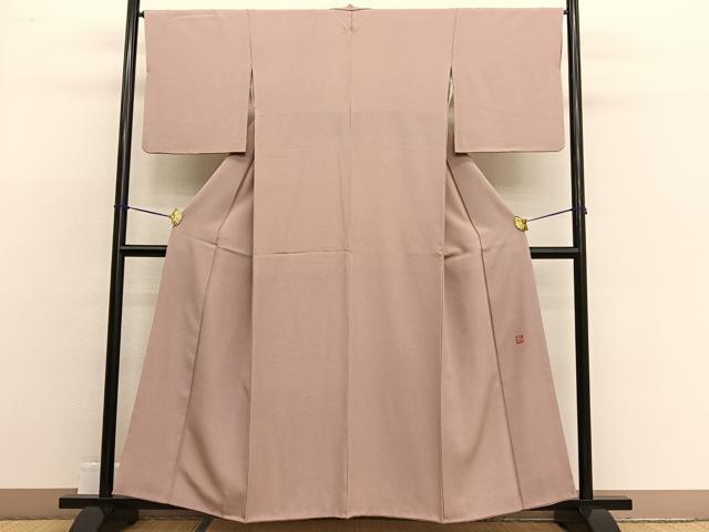 平和屋着物■中嶋まさひろ 蝋彩染作家　小紋　霞文　たたき染め　正絹　逸品　BAAW3190hv