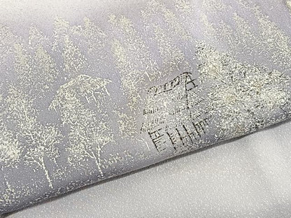 平和屋着物■訪問着　雪景色　暈し染め　正絹　逸品　BAAW3203hv