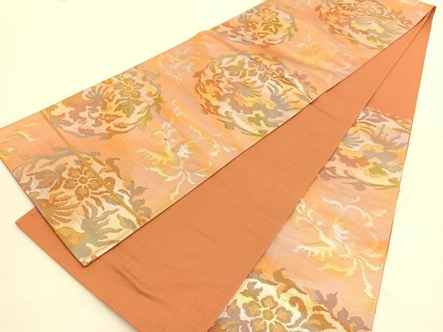 平和屋着物◎六通柄袋帯 花喰い鳳凰 金銀糸 引箔 正絹 逸品 BAAW3280hv