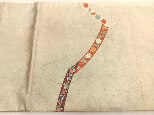平和屋着物◎六通柄袋帯　唐織　芸水の宴　金銀糸　引箔　正絹　逸品　未使用　BAAW3288hv