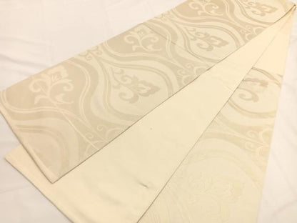 平和屋着物◎六通柄 本袋帯 更紗花唐草文 金糸 正絹 逸品 BAAW3334hv