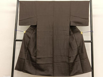 平和屋着物■男性 紬 格子 正絹 逸品 BAAW3367hv