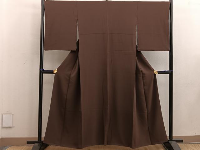 平和屋着物●上質な色無地 憲法色 正絹 逸品 BAAW3432mz