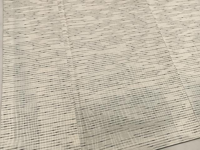 平和屋着物●上質な紬 横段文 正絹 逸品 BAAW3434mz