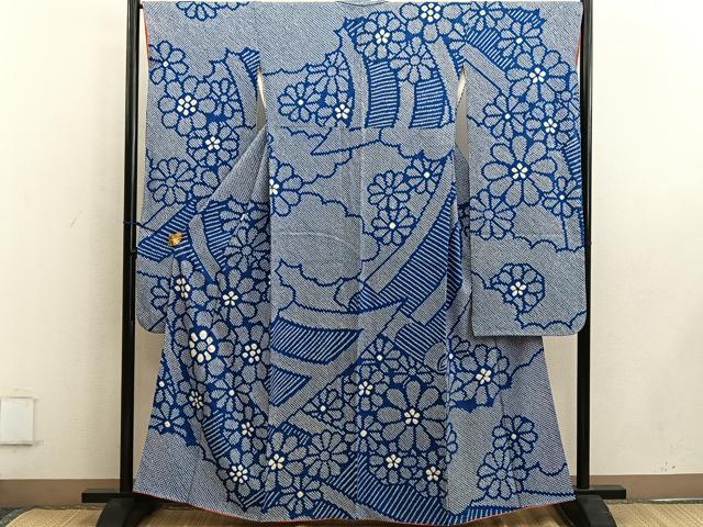 平和屋着物●豪華振袖 総絞り 草花文 正絹 逸品 BAAW3443mz