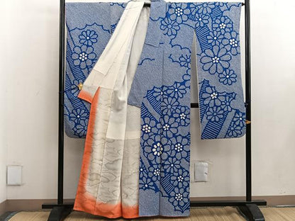 平和屋着物●豪華振袖 総絞り 草花文 正絹 逸品 BAAW3443mz