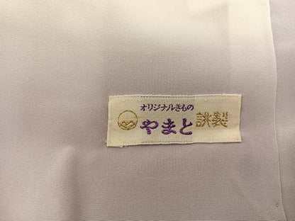 平和屋着物●江戸小紋 万筋 梅染色×灰梅色 やまと誂製 正絹 逸品 BAAW3450mz