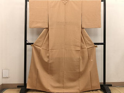 平和屋着物●上質な紬 山本浩史作 狐色 正絹 逸品 BAAW3454mz