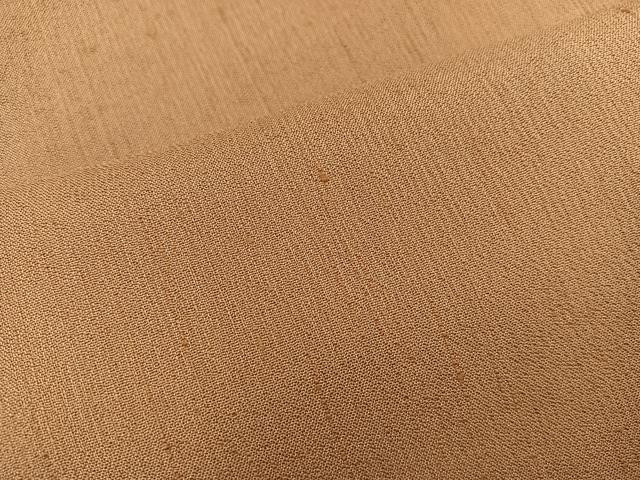 平和屋着物●上質な紬 山本浩史作 狐色 正絹 逸品 BAAW3454mz